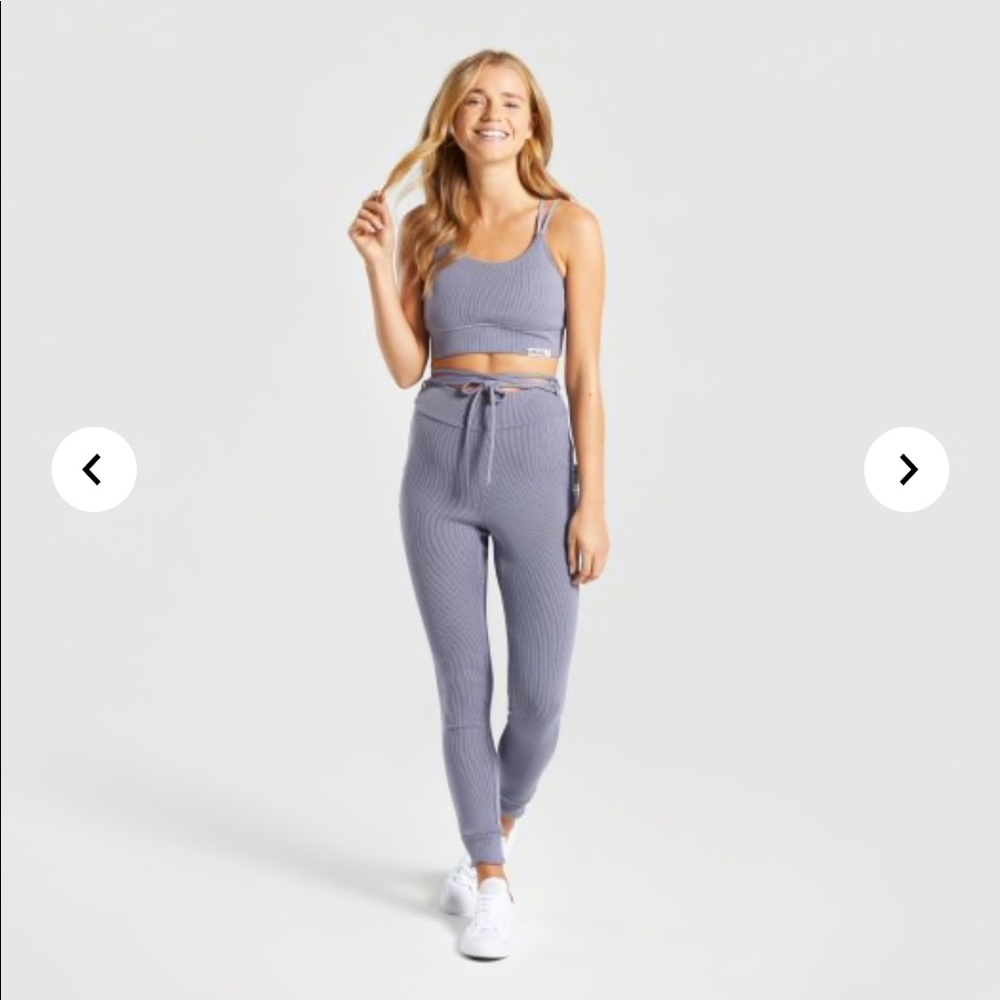 Gymshark Slounge Bra and Bralette in Steel Blue